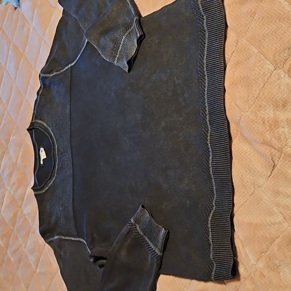 Classic Charcoal Crewneck Sweater
